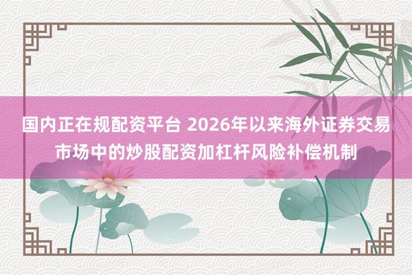 国内正在规配资平台 2026年以来海外证券交易市场中的炒股配资加杠杆风险补偿机制